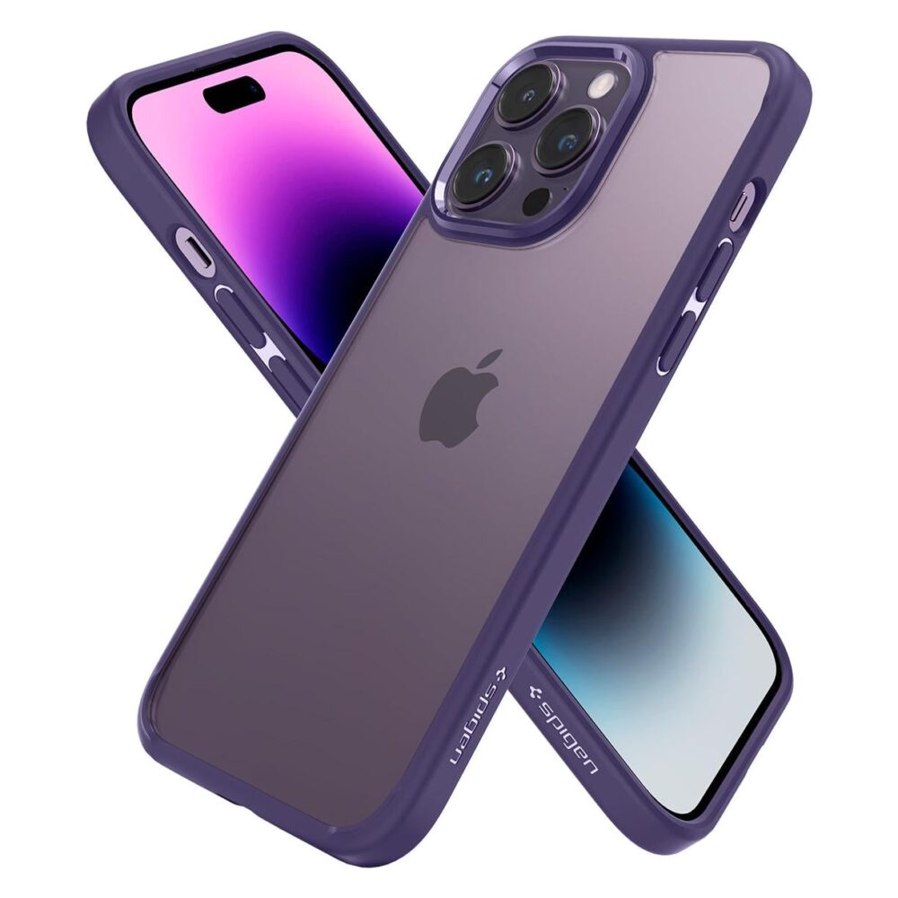Spigen® Ultra Hybrid™ ACS05577 iPhone 14 Pro Case - Deep Purple