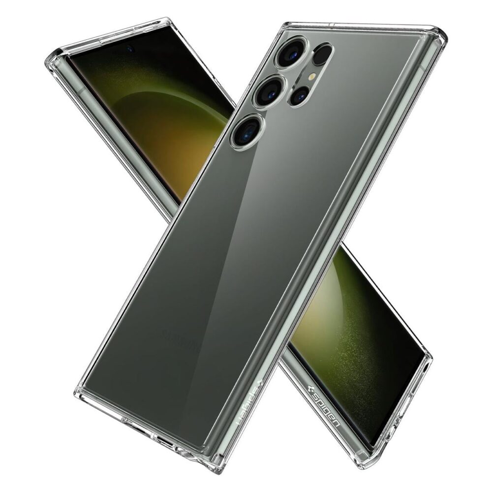 Spigen® Ultra Hybrid™ ACS05617 Samsung Galaxy S23 Ultra Case - Crystal Clear