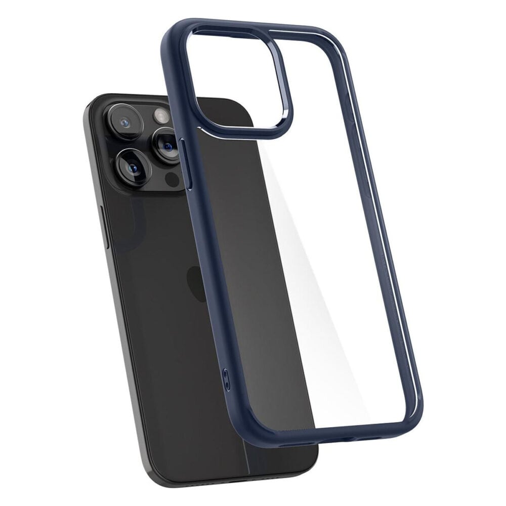 Spigen® Ultra Hybrid™ ACS06573 iPhone 15 Pro Max Case - Navy Blue