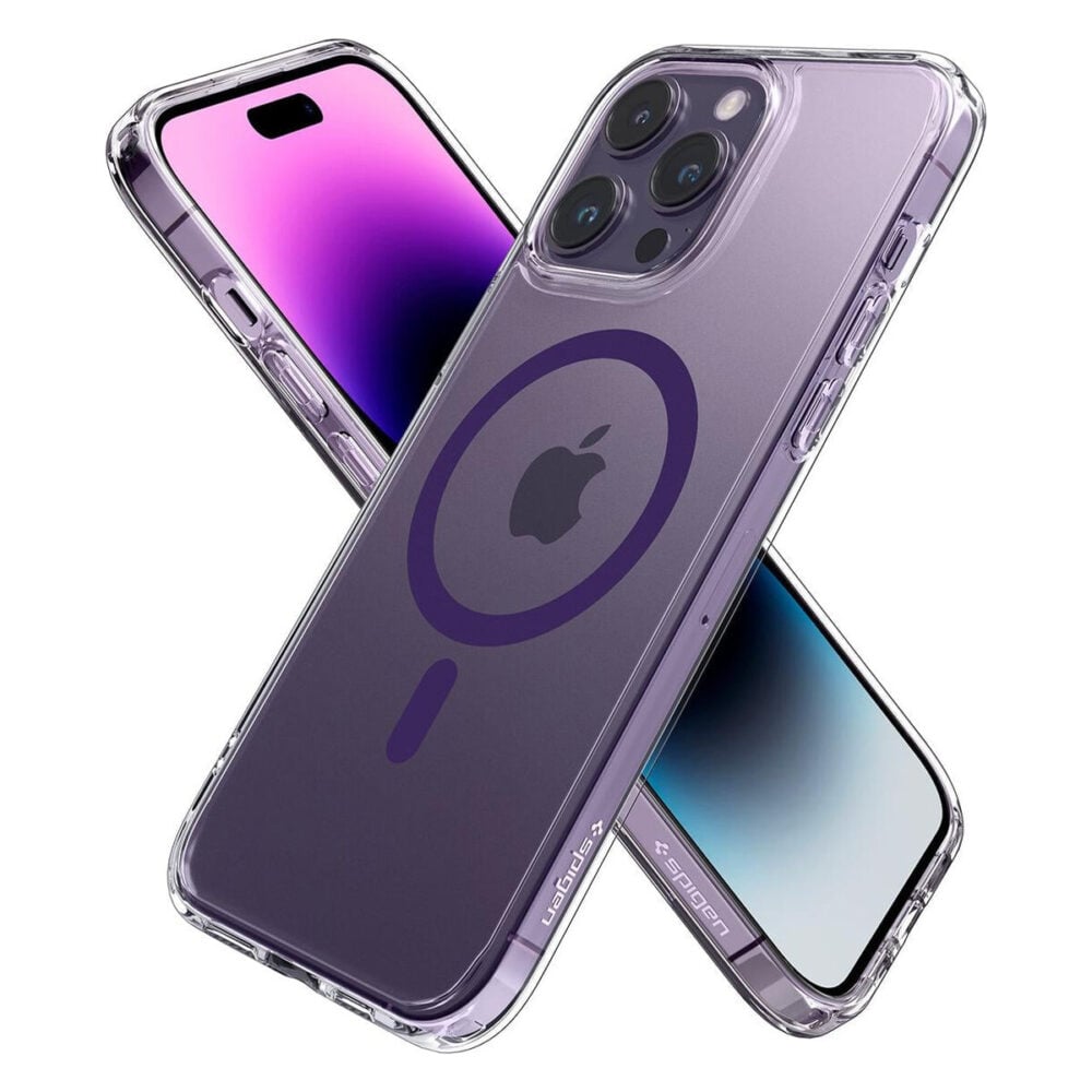 Spigen® Ultra Hybrid™ (MagFit) ACS05585 iPhone 14 Pro Case - Deep Purple
