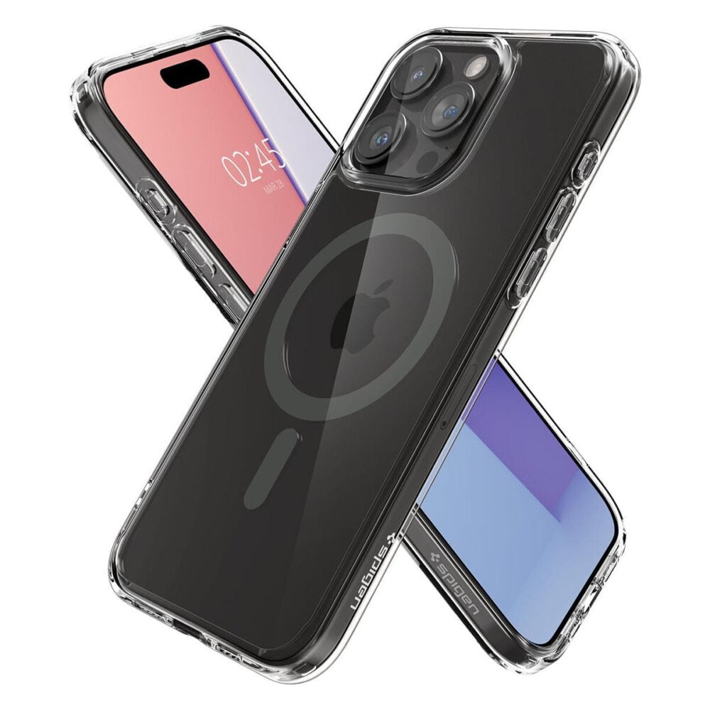 Spigen® Ultra Hybrid™ (MagFit) ACS06577 iPhone 15 Pro Max Case - Graphite