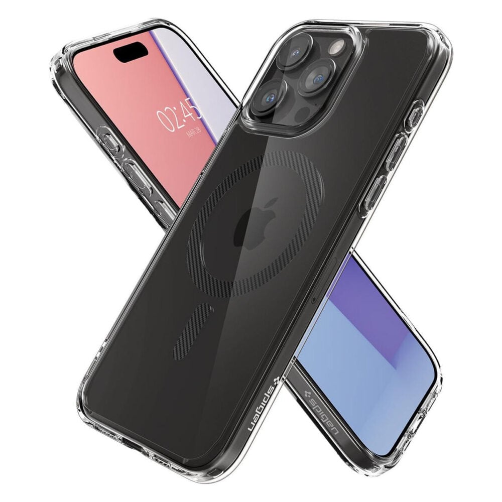 Spigen® Ultra Hybrid™ (MagFit) ACS06578 iPhone 15 Pro Max Case - Carbon Fiber
