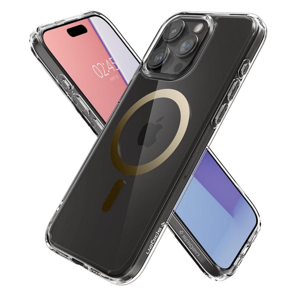 Spigen® Ultra Hybrid™ (MagFit) ACS06579 iPhone 15 Pro Max Case - Gold