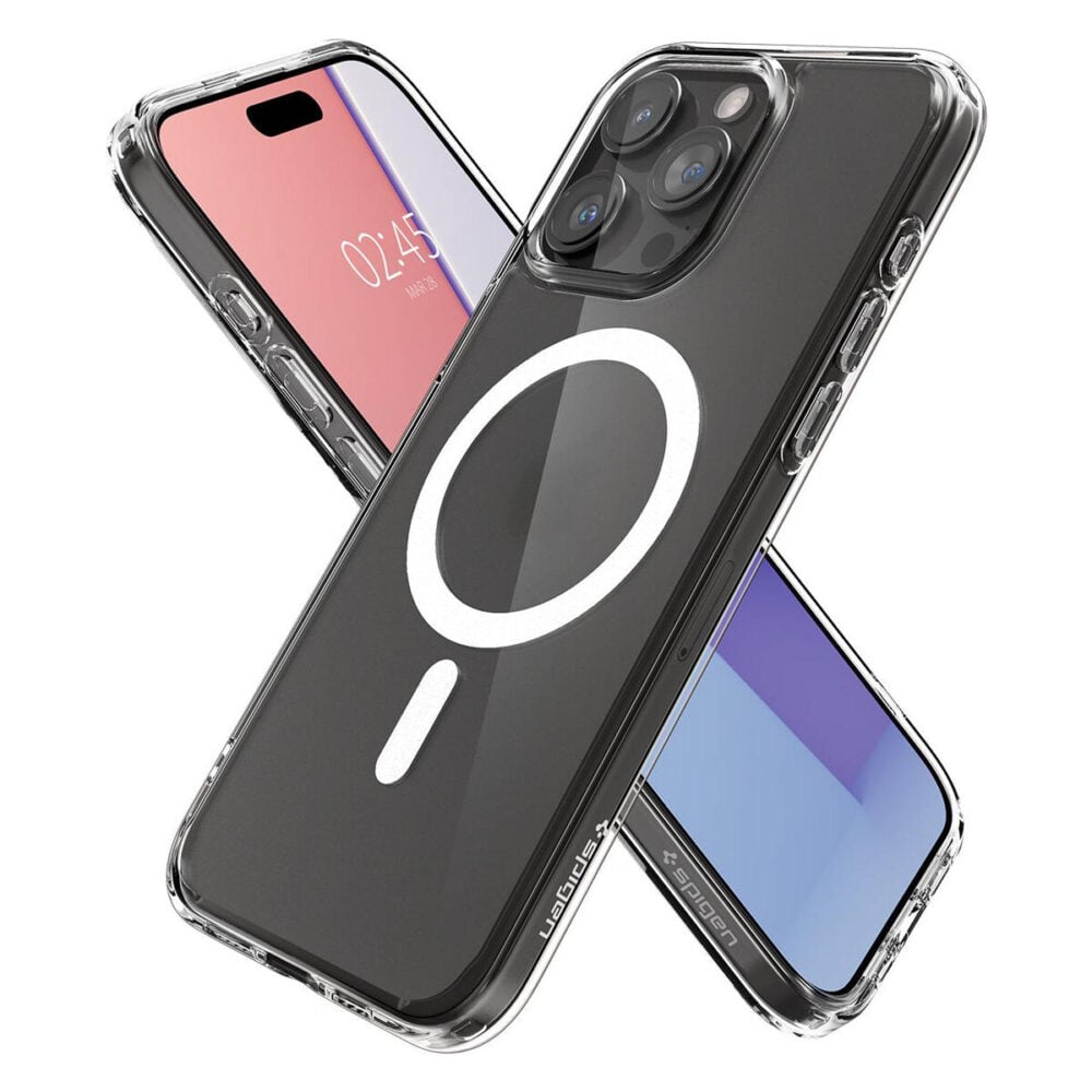 Spigen® Ultra Hybrid™ (MagFit) ACS06580 iPhone 15 Pro Max Case - Frost Clear