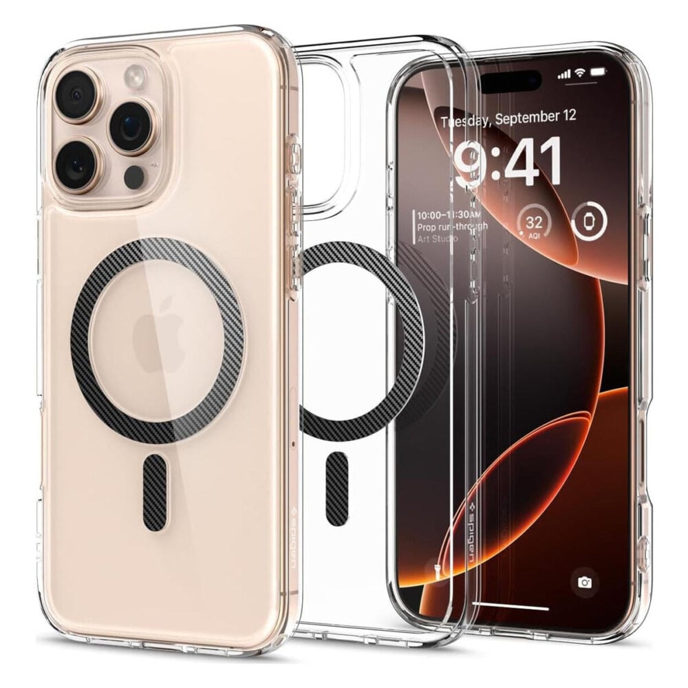Spigen® Ultra Hybrid™ (MagFit) ACS08000 iPhone 16 Pro Max Case - Carbon Fiber
