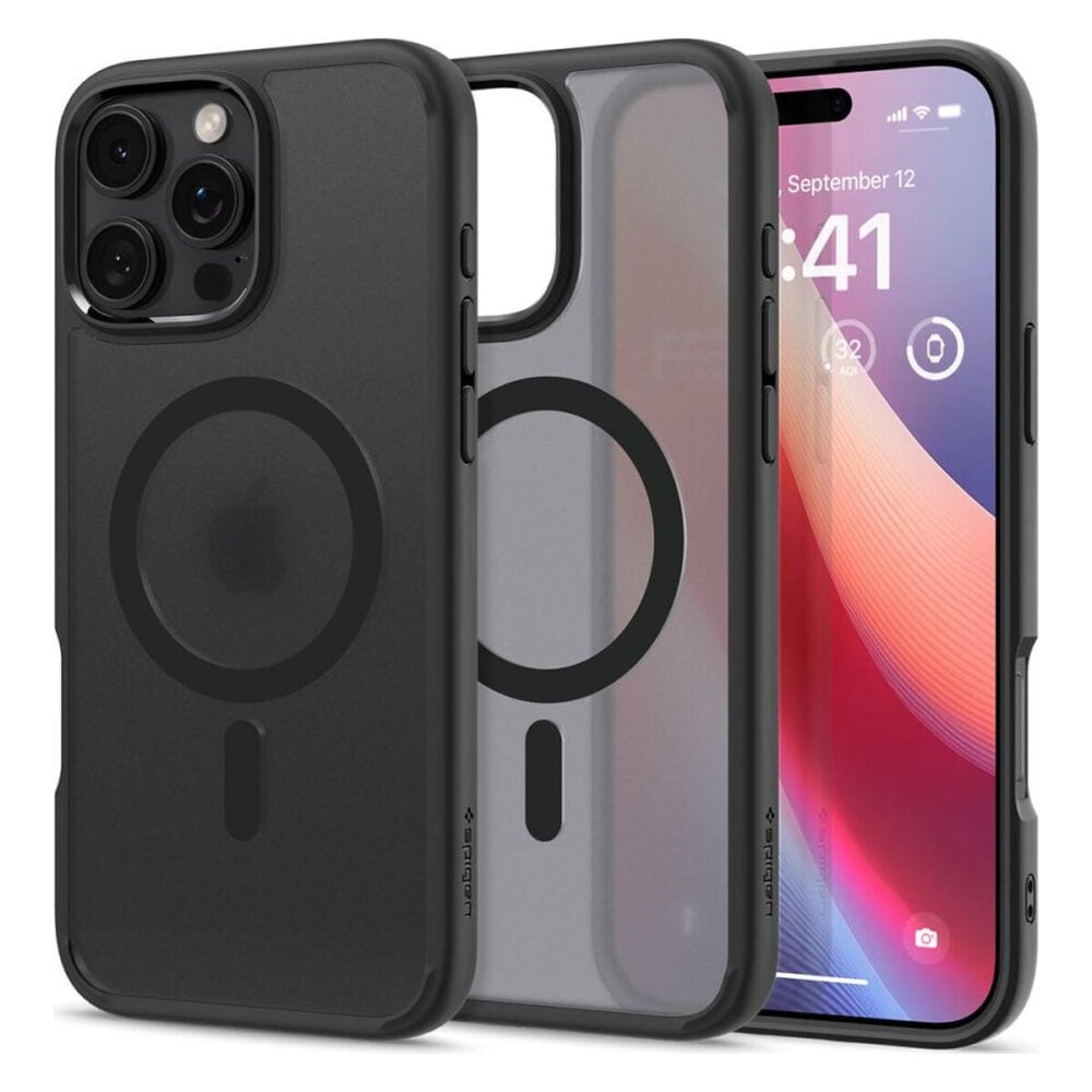 Spigen® Ultra Hybrid™ (MagFit) ACS08003 iPhone 16 Pro Max Case - Frost Black