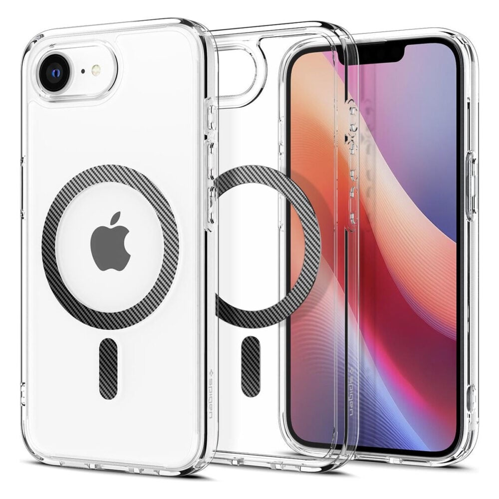 Spigen® Ultra Hybrid™ (MagFit) ACS09140 iPhone 16e Case - Carbon Fiber