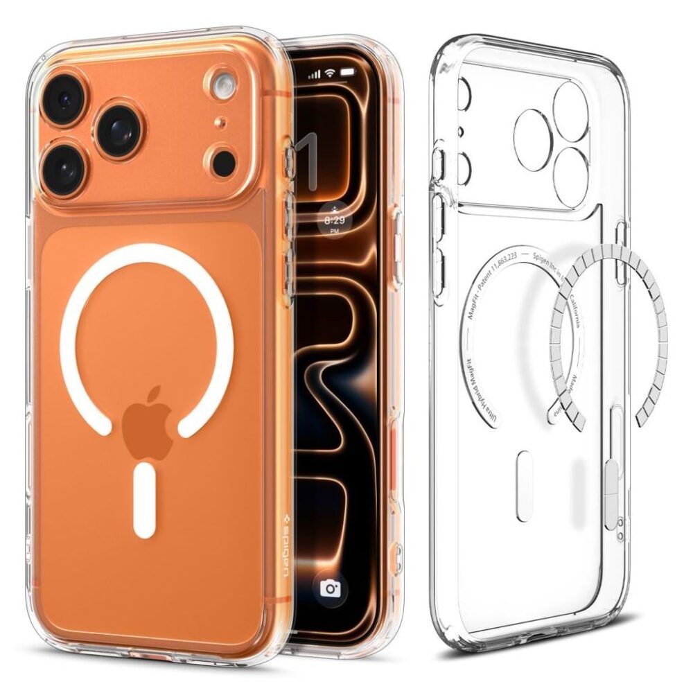 Spigen® Ultra Hybrid™ (MagFit) ACS10346 iPhone 17 Pro Case - Clear White