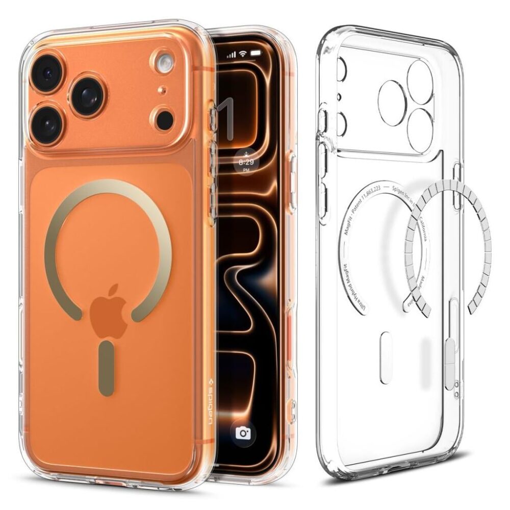 Spigen® Ultra Hybrid™ (MagFit) ACS10348 iPhone 17 Pro Case - Clear Gold