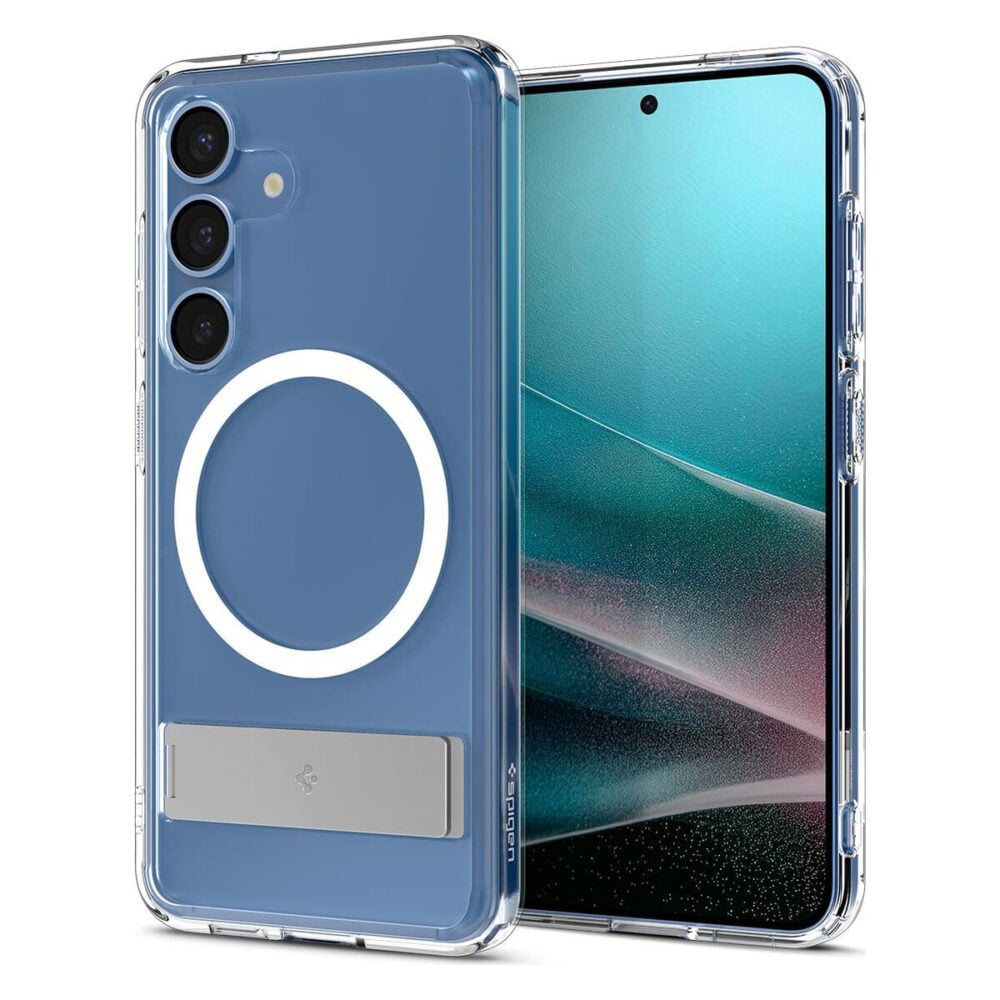 Spigen® Ultra Hybrid™ S (MagFit) ACS09026 Samsung Galaxy S25 Case - Clear White