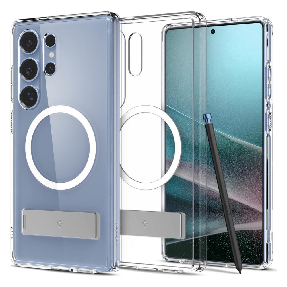 Spigen® Ultra Hybrid™ S (MagFit) ACS08963 Samsung Galaxy S25 Ultra Case - Clear White