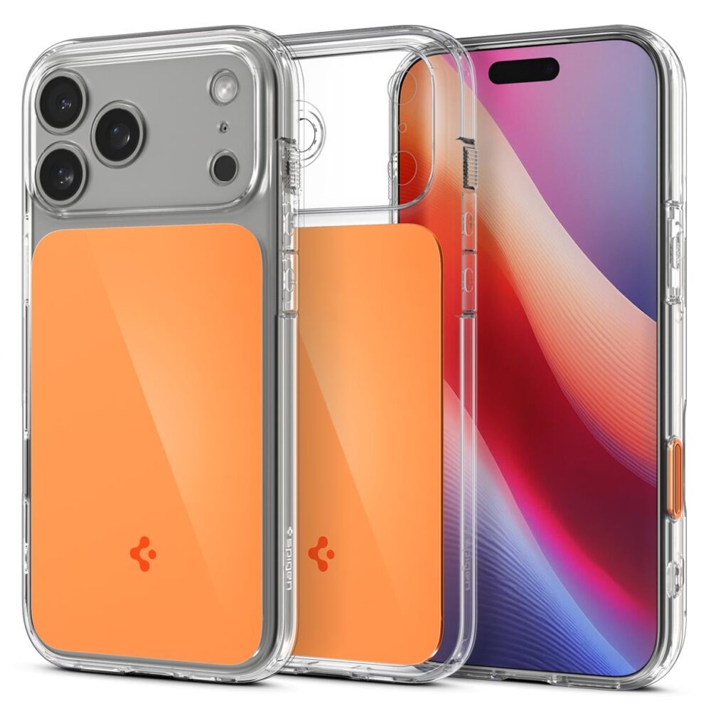 Spigen® Ultra Hybrid™ T (MagFit) ACS10477 iPhone 17 Pro Case - Glossy Orange