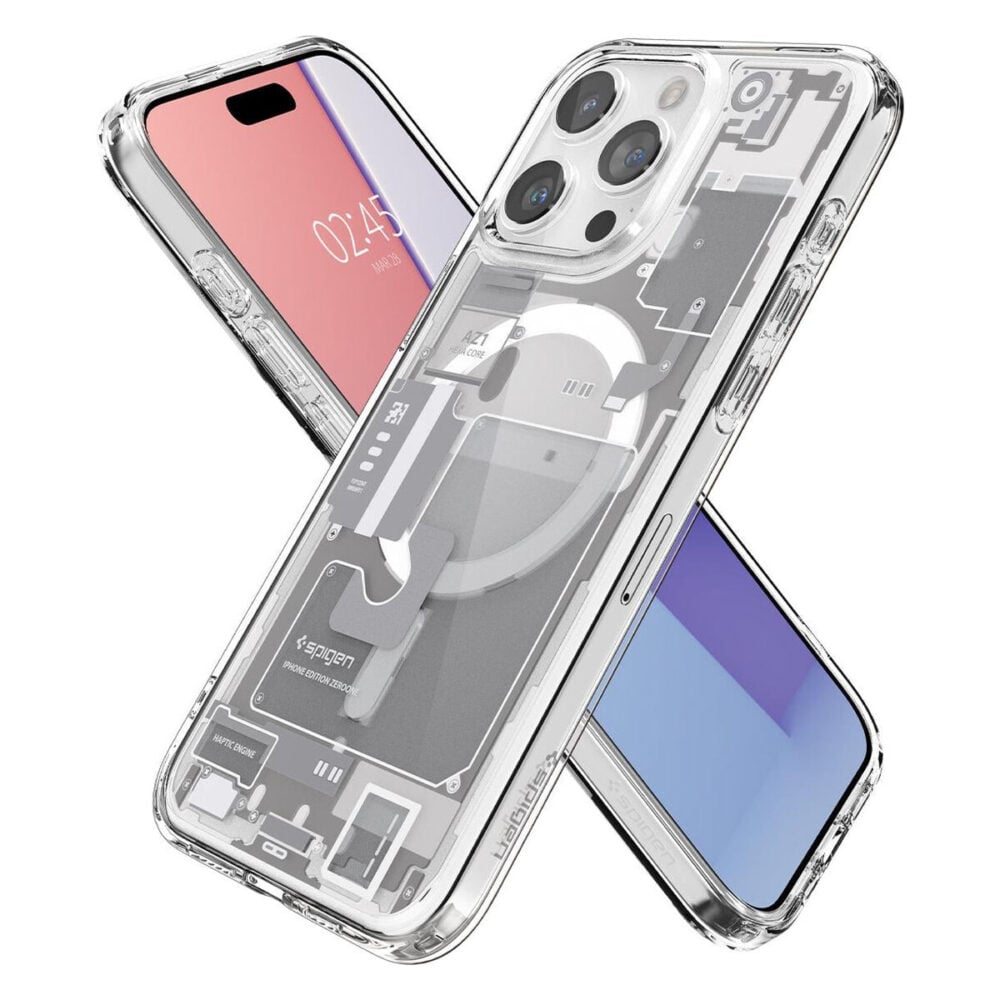 Spigen® Ultra Hybrid™ Zero One (MagFit) ACS07034 iPhone 15 Pro Max Case - White