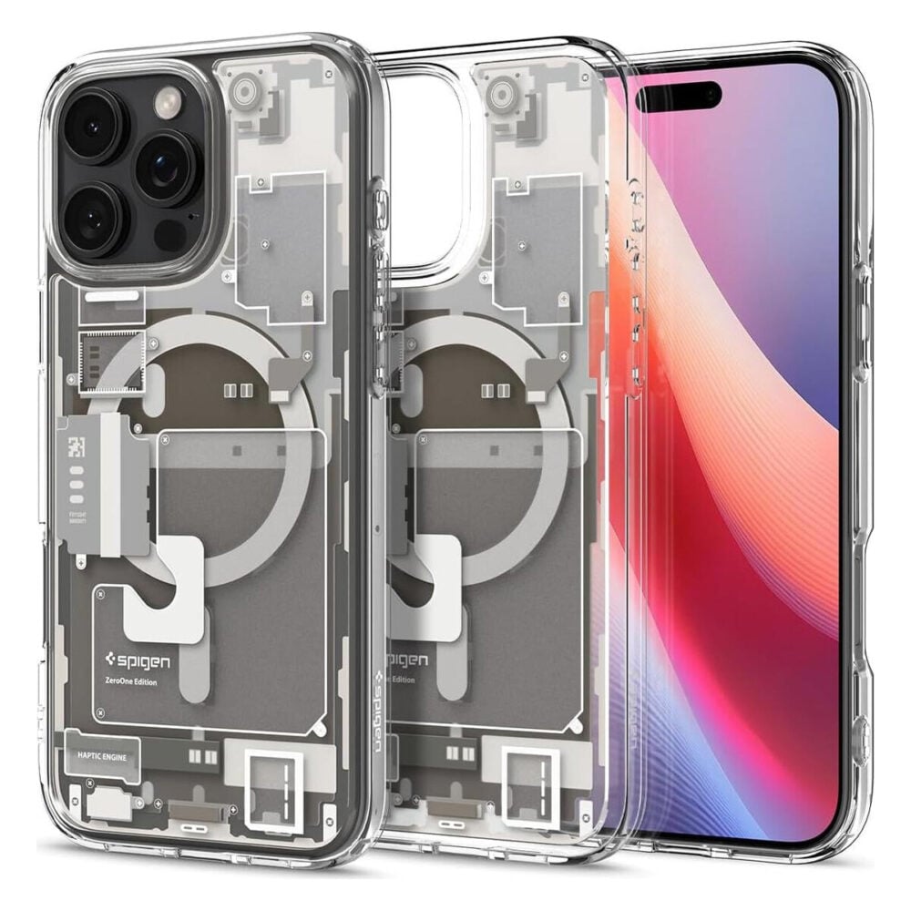 Spigen® Ultra Hybrid™ Zero One (MagFit) ACS08381 iPhone 16 Pro Max Case - Zero One Natural Titanium