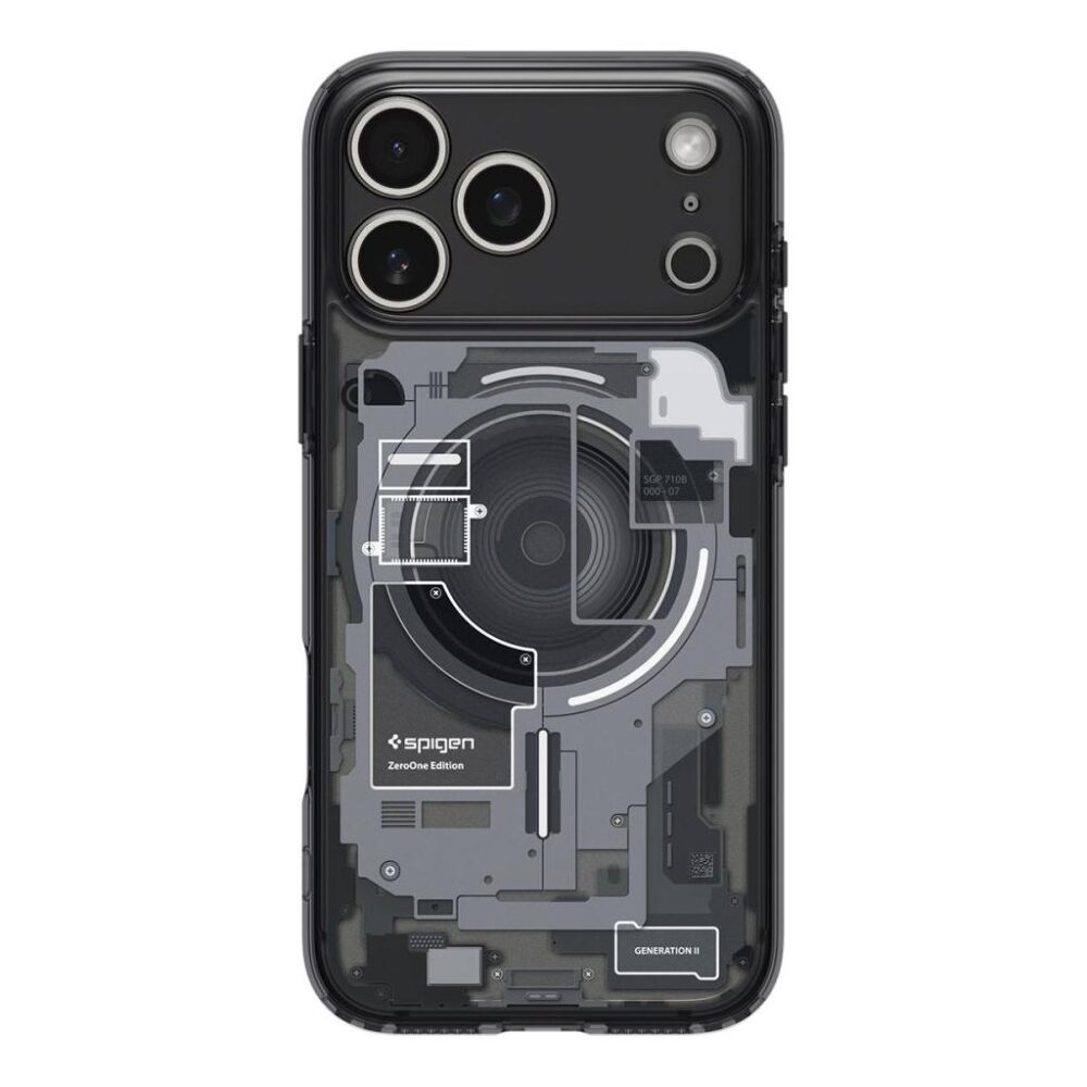 Spigen® Ultra Hybrid™ Zero One (MagFit) ACS10353 iPhone 17 Pro Case - Zero One Black