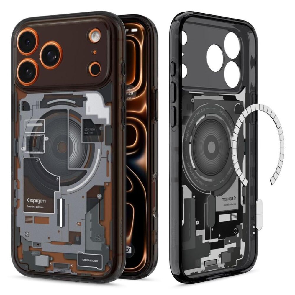Spigen® Ultra Hybrid™ Zero One (MagFit) ACS10353 iPhone 17 Pro Case - Zero One Black