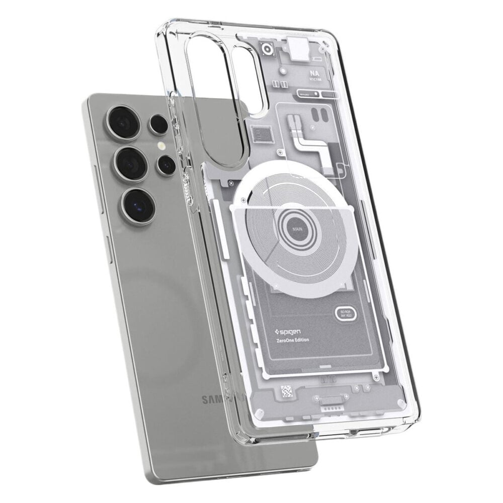 Spigen® Ultra Hybrid™ Zero One (MagFit) ACS08958 Samsung Galaxy S25 Ultra Case - Zero One White