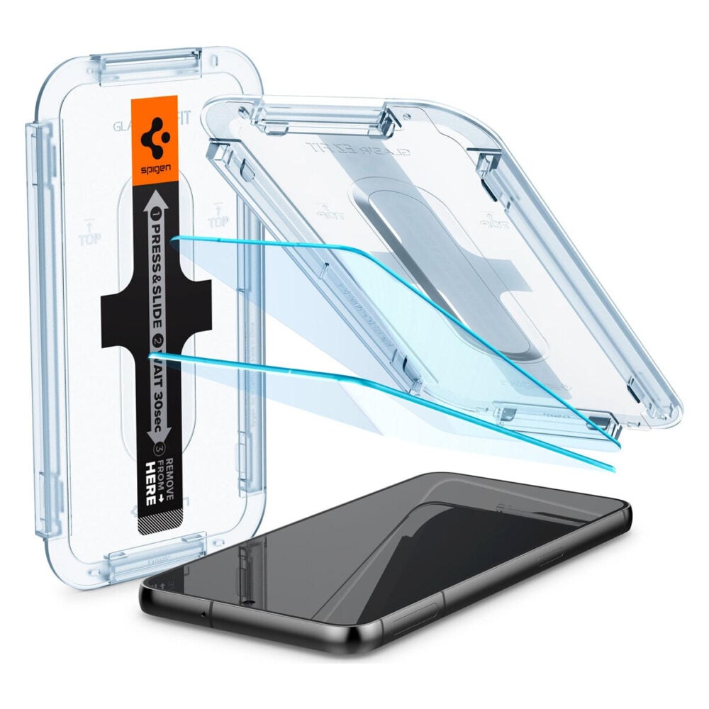 Spigen® (x2.Pack) GLAS.tR™ EZ FIT™ AGL05952 Samsung Galaxy S23+ Plus Premium Tempered Glass Screen Protector