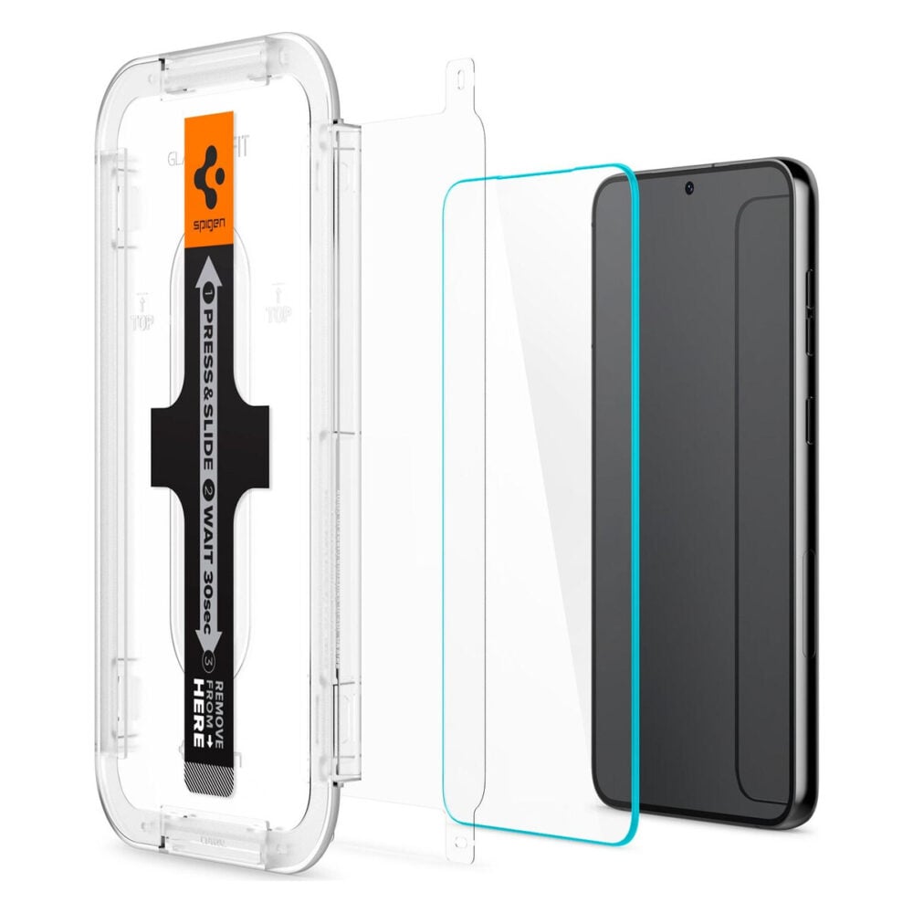 Spigen® (x2.Pack) GLAS.tR™ EZ FIT™ AGL05958 Samsung Galaxy S23 Premium Tempered Glass Screen Protector