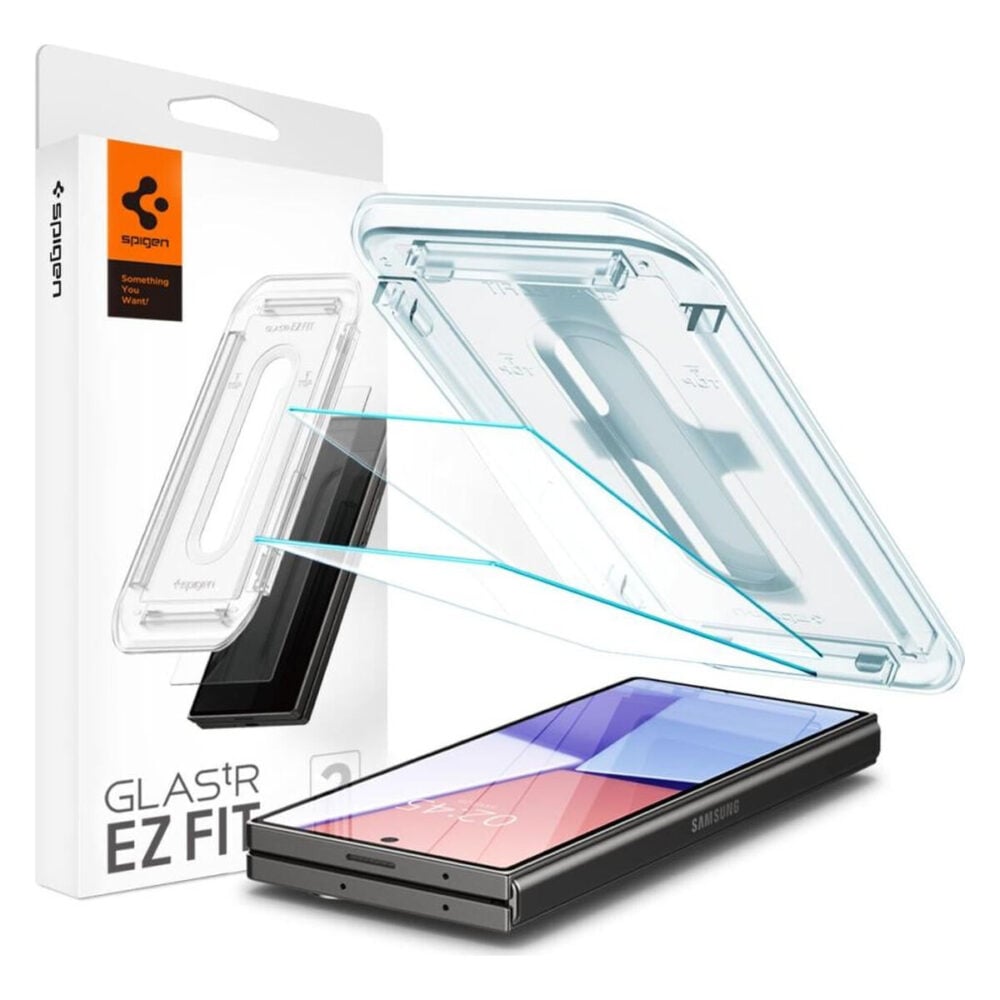 Spigen® (x2.Pack) GLAS.tR™ EZ FIT™ AGL07969 Samsung Galaxy Z Fold 6 Premium Tempered Glass Screen Protector