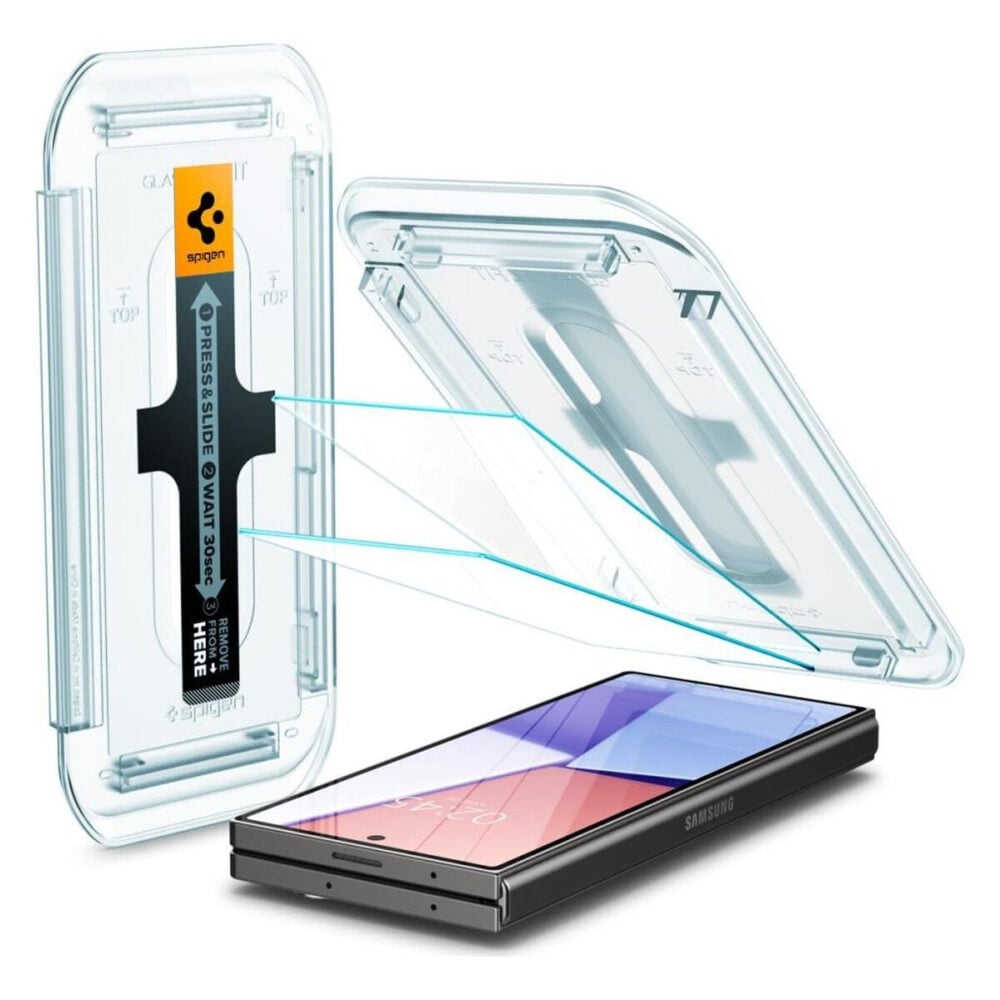 Spigen® (x2.Pack) GLAS.tR™ EZ FIT™ AGL07969 Samsung Galaxy Z Fold 6 Premium Tempered Glass Screen Protector