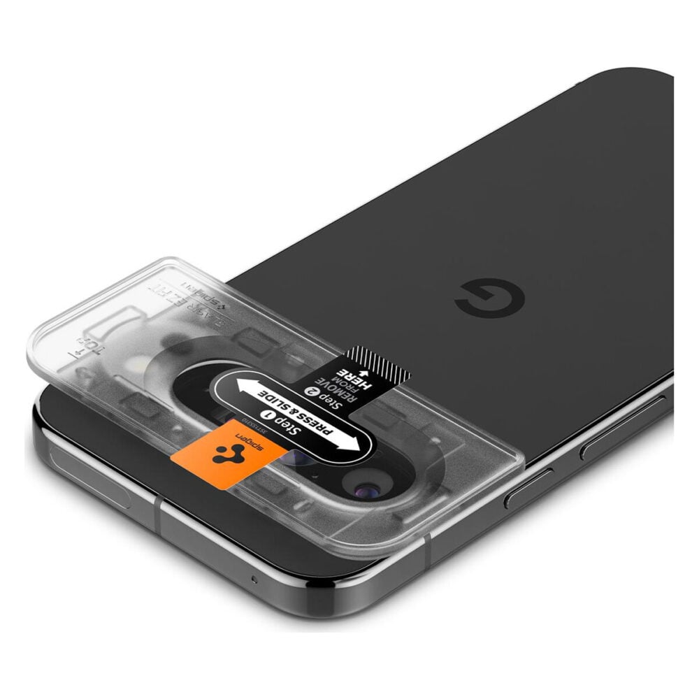 Spigen® (x2.Pack) Glas.tR™ EZ Fit™ Optik AGL08444 Google Pixel 9 Pro Premium Tempered Glass Camera Lens Protector - Crystal Clear