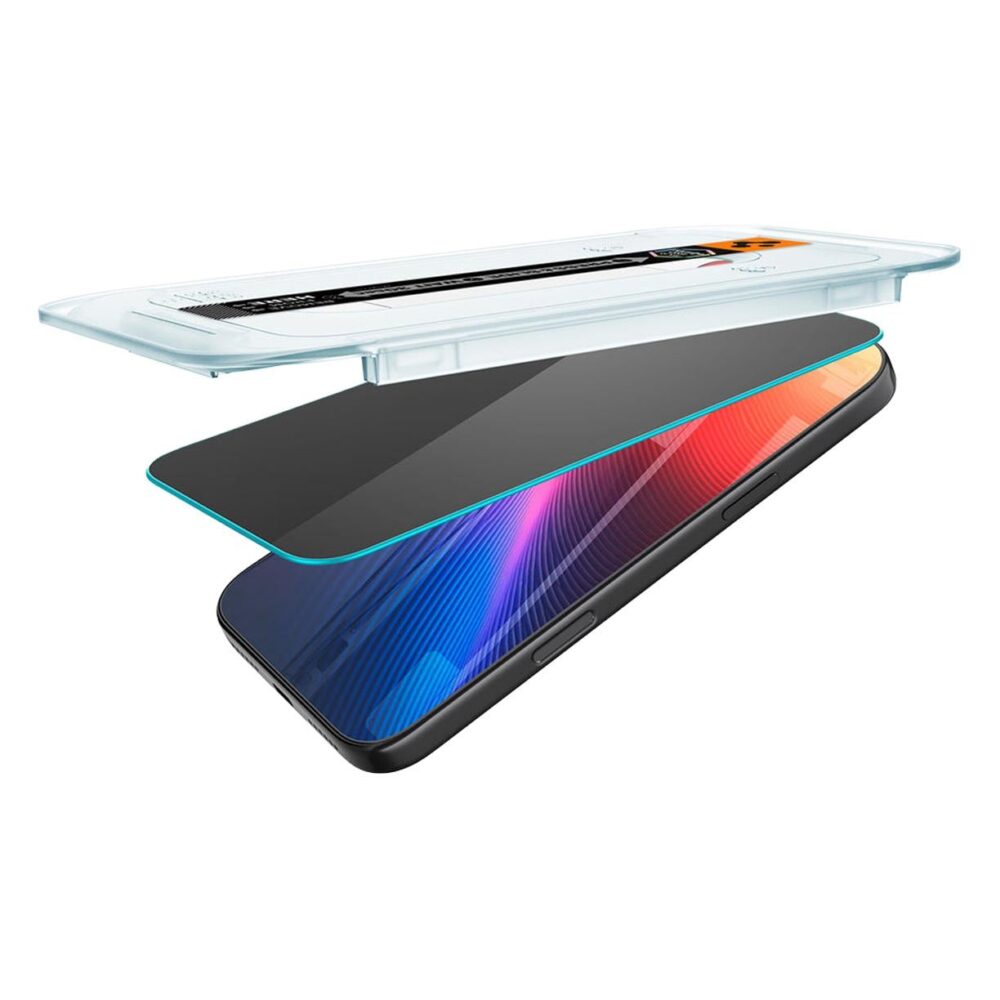 Spigen® (x2.Pack) Glas.tR™ EZ Fit™ | Privacy AGL07929 iPhone 17 Pro | iPhone 17 | iPhone 16 Pro Premium Tempered Glass Screen Protector