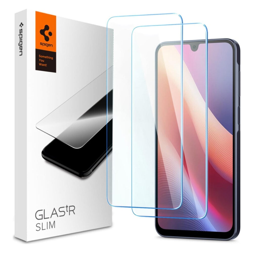 Spigen® (x2.Pack) GLAS.tR™ SLIM AGL08935 Samsung Galaxy A26 | A16 5G | A16 4G Premium Tempered Glass Screen Protector