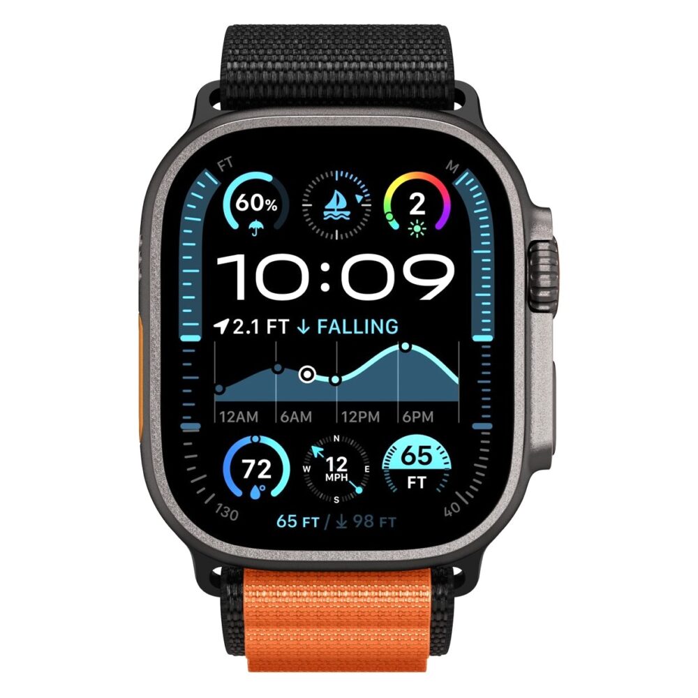 Spigen WBF1 Band for Apple Watch 49mm / 46mm / 45mm / 44mm - Black Orange