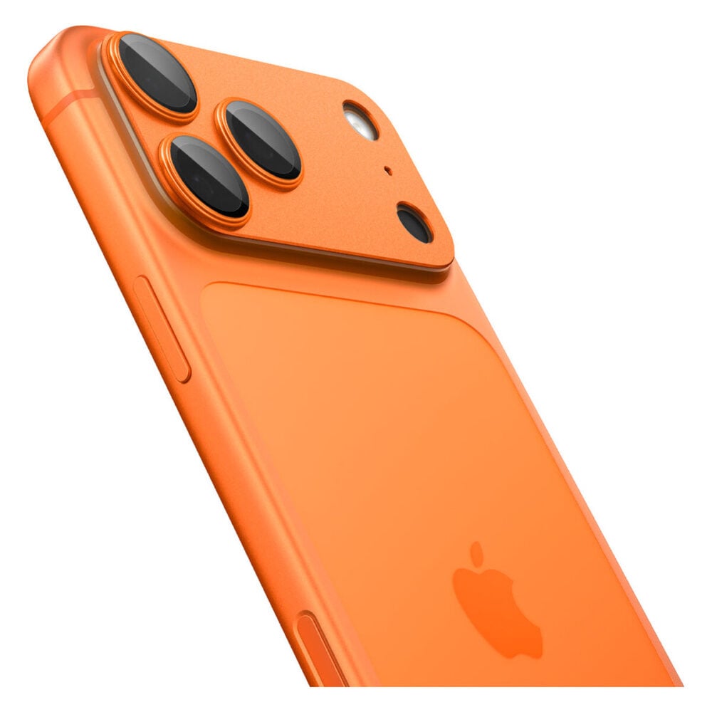 Spigen Glas.tR EZ Fit Optik Pro XL Tempered Glass Camera Lens Protector for iPhone 17 Pro Max - Orange