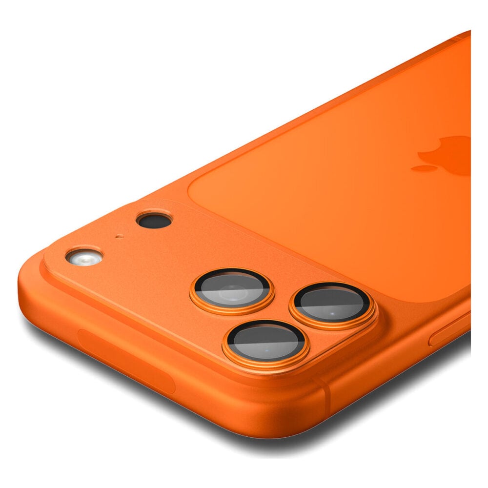 Spigen Glas.tR EZ Fit Optik Pro XL Tempered Glass Camera Lens Protector for iPhone 17 Pro Max - Orange