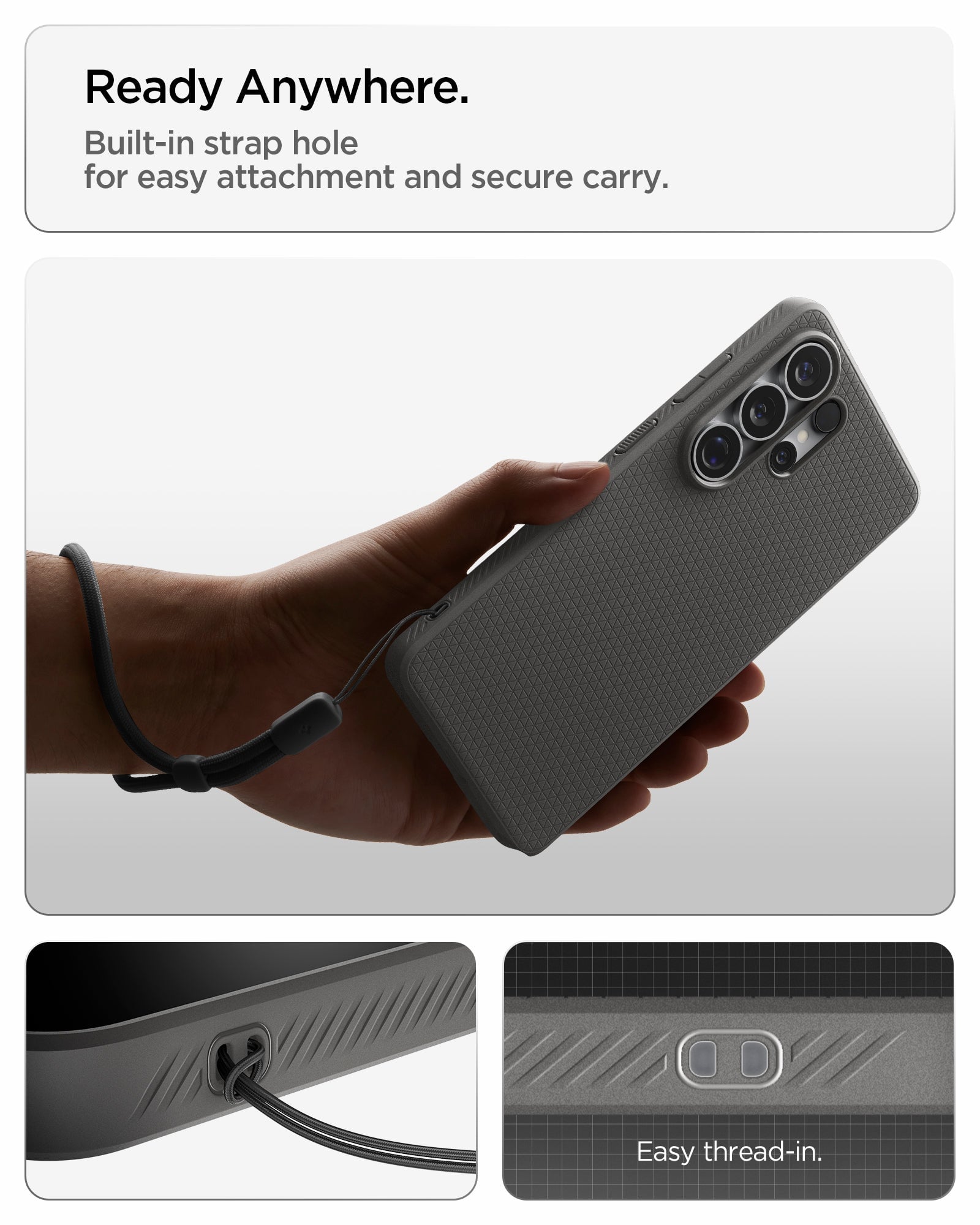 Spigen Liquid Air Case for Samsung Galaxy S26 Ultra - Marble Gray