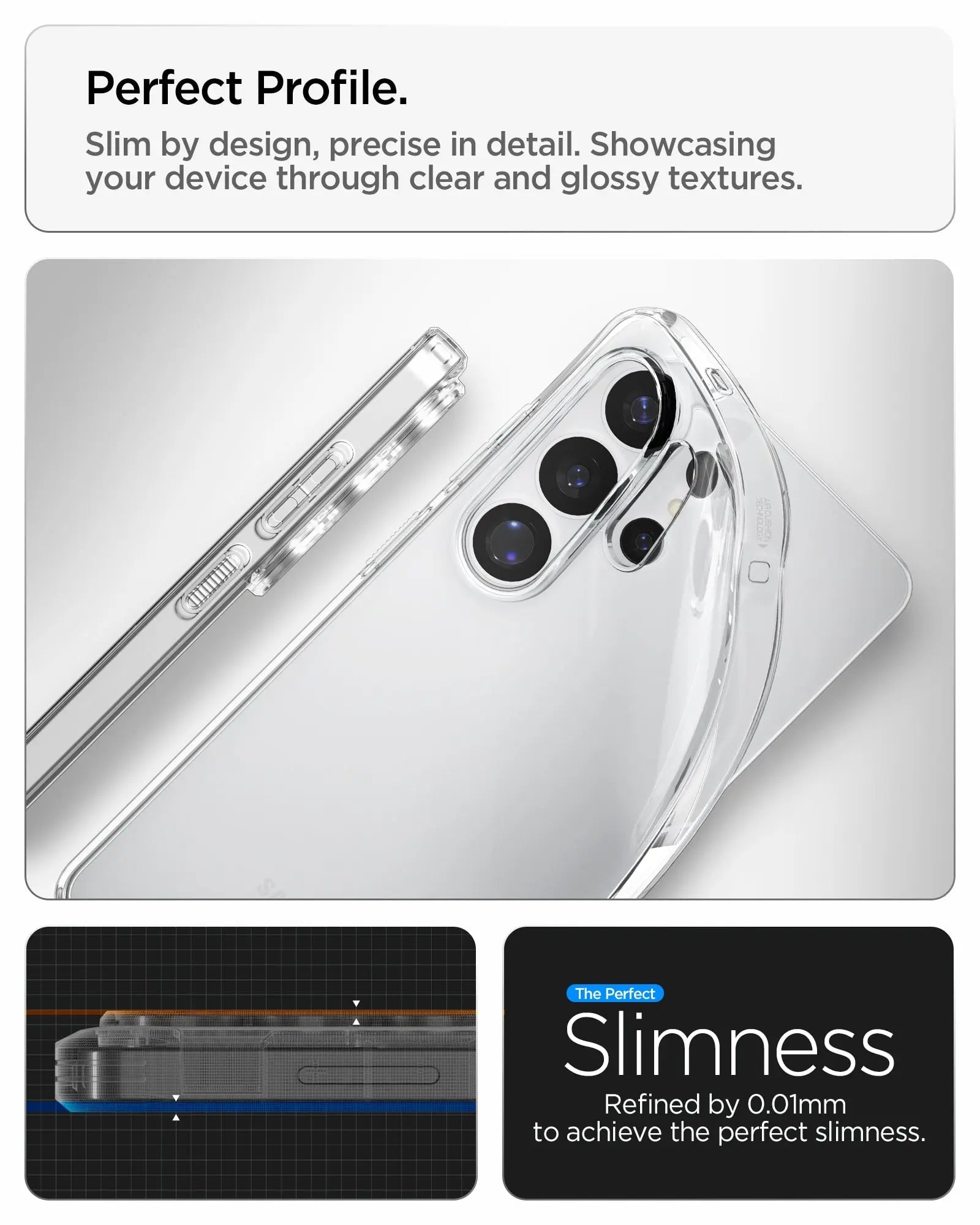Spigen Liquid Crystal Case for Samsung Galaxy S26 Ultra - Crystal Clear
