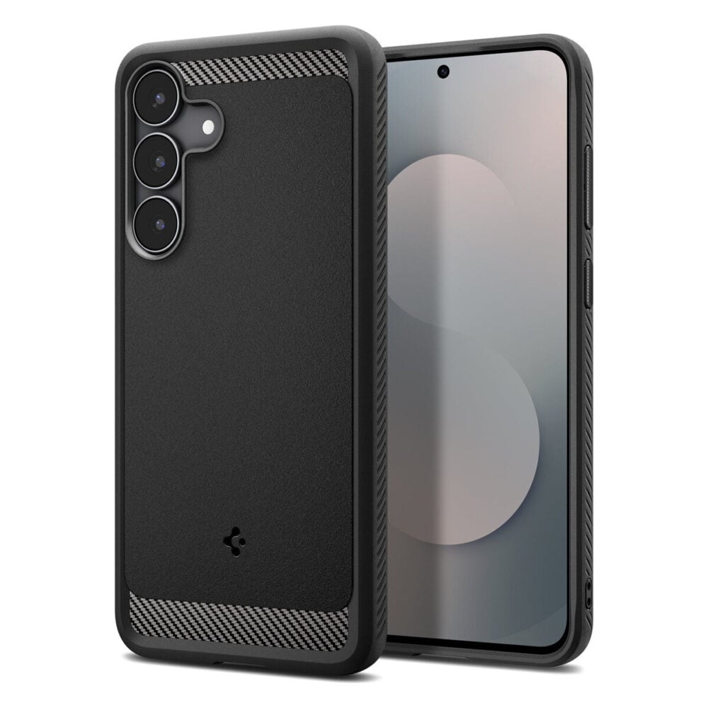 Spigen Rugged Armor Case for Samsung Galaxy S25 FE - Matte Black