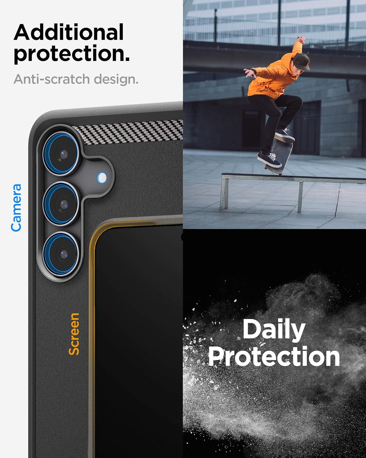 Spigen Rugged Armor Case for Samsung Galaxy S25 FE - Matte Black