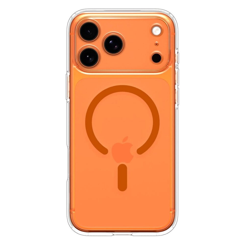 Spigen Ultra Hybrid MagSafe Case for iPhone 17 Pro - Clear Orange
