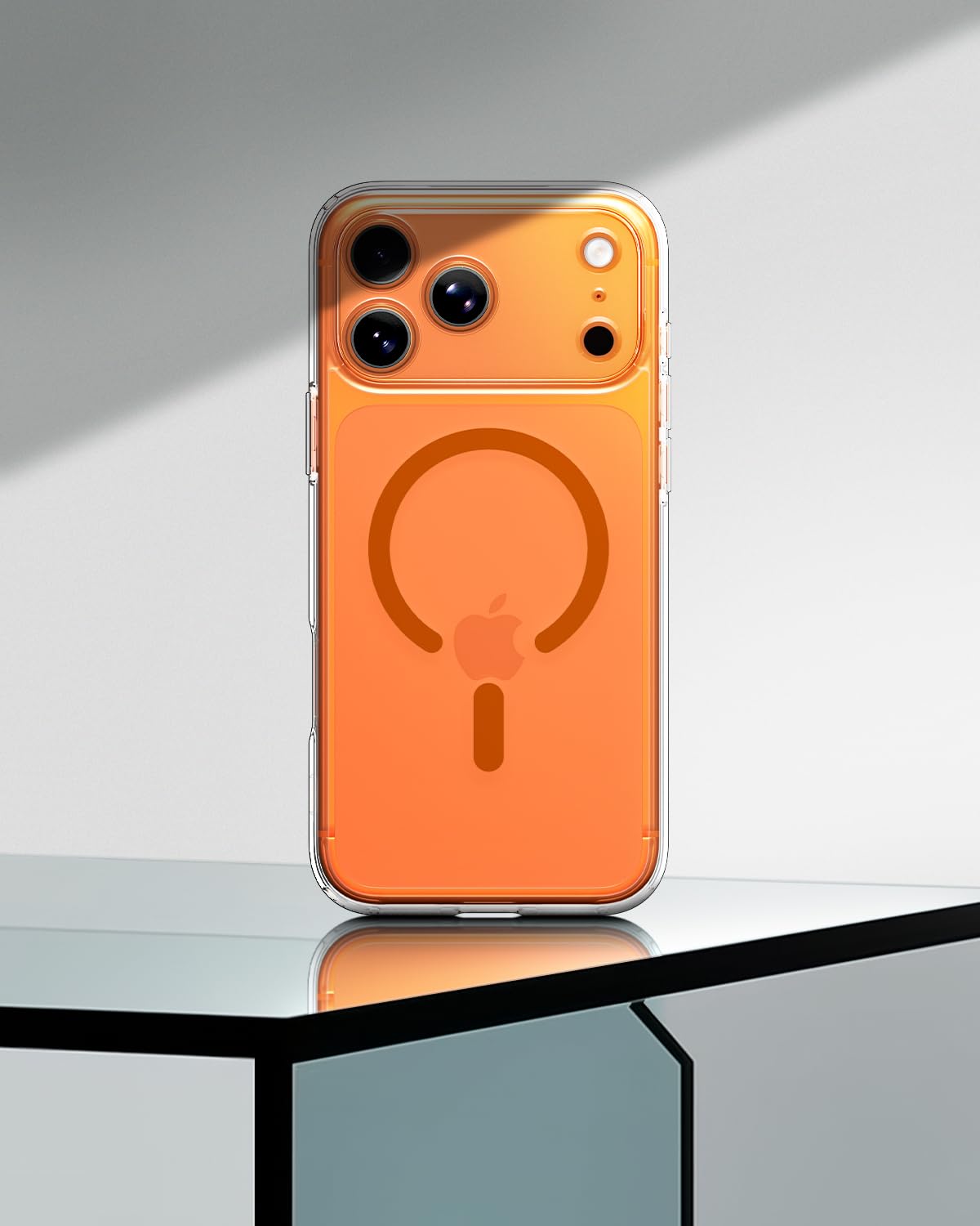 Spigen Ultra Hybrid MagSafe Case for iPhone 17 Pro - Clear Orange