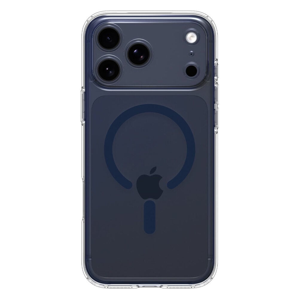 Spigen Ultra Hybrid MagSafe Case for iPhone 17 Pro Max - Clear Deep Blue