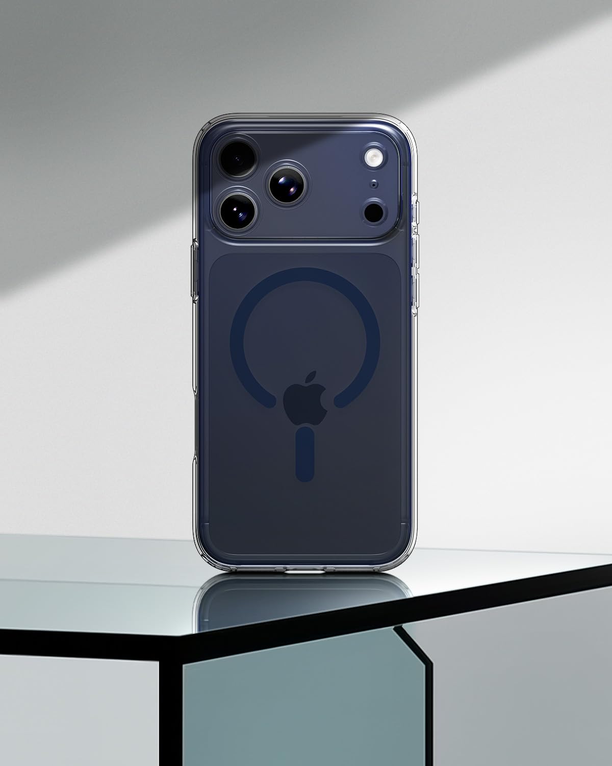 Spigen Ultra Hybrid MagSafe Case for iPhone 17 Pro Max - Clear Deep Blue