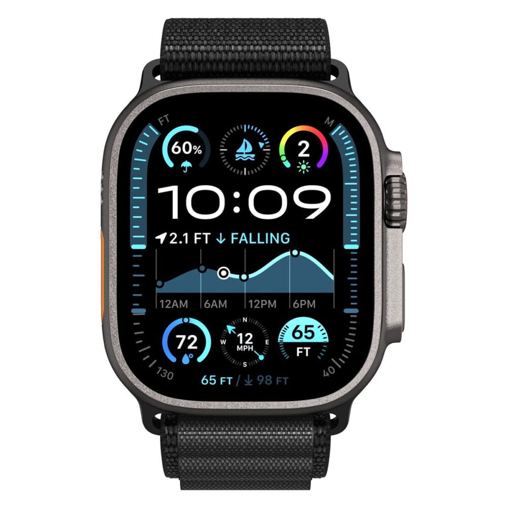 Spigen WBF1 Band for Apple Watch 49mm / 46mm / 45mm / 44mm - Black